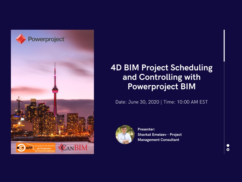 4D BIM Project Scheduling & Controlling with Powerproject BIM