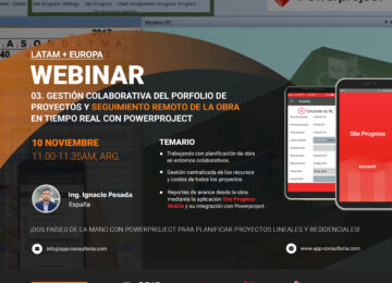 Gestión colaborativa del porfolio de proyectos y seguimiento remoto de la obra en tiempo real con Powerproject
