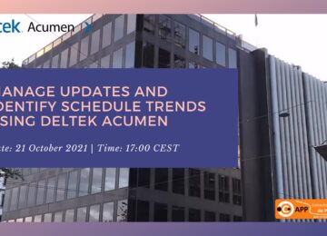 Manage Updates and Identify Schedule Trends using Deltek Acumen